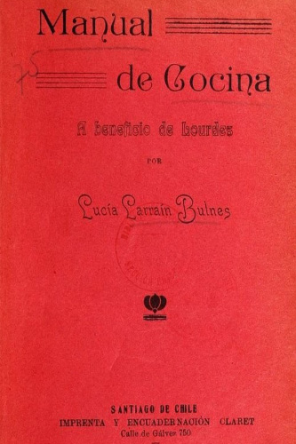 manual de cocina a beneficio de lourdes