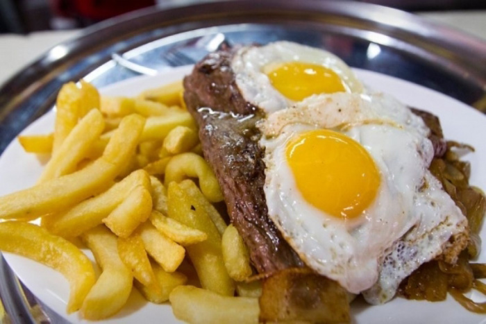 Bistec a lo Pobre