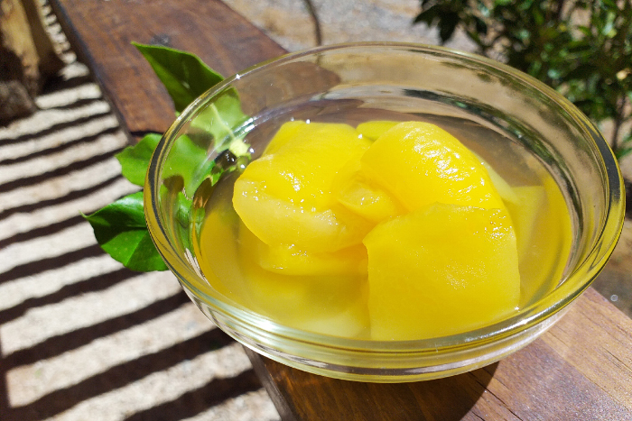 Papayas al Jugo