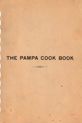 LIBRO THE PAMPA COOK BOOK