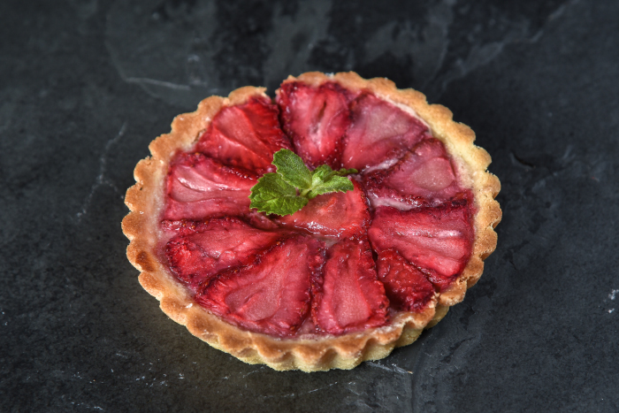 Kuchen sureño de frambuesas o frutillas