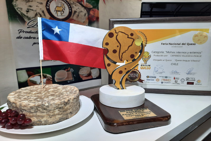 Yasna Molina de Caprinos Villaseca ganó el premio al Mejor Queso de América