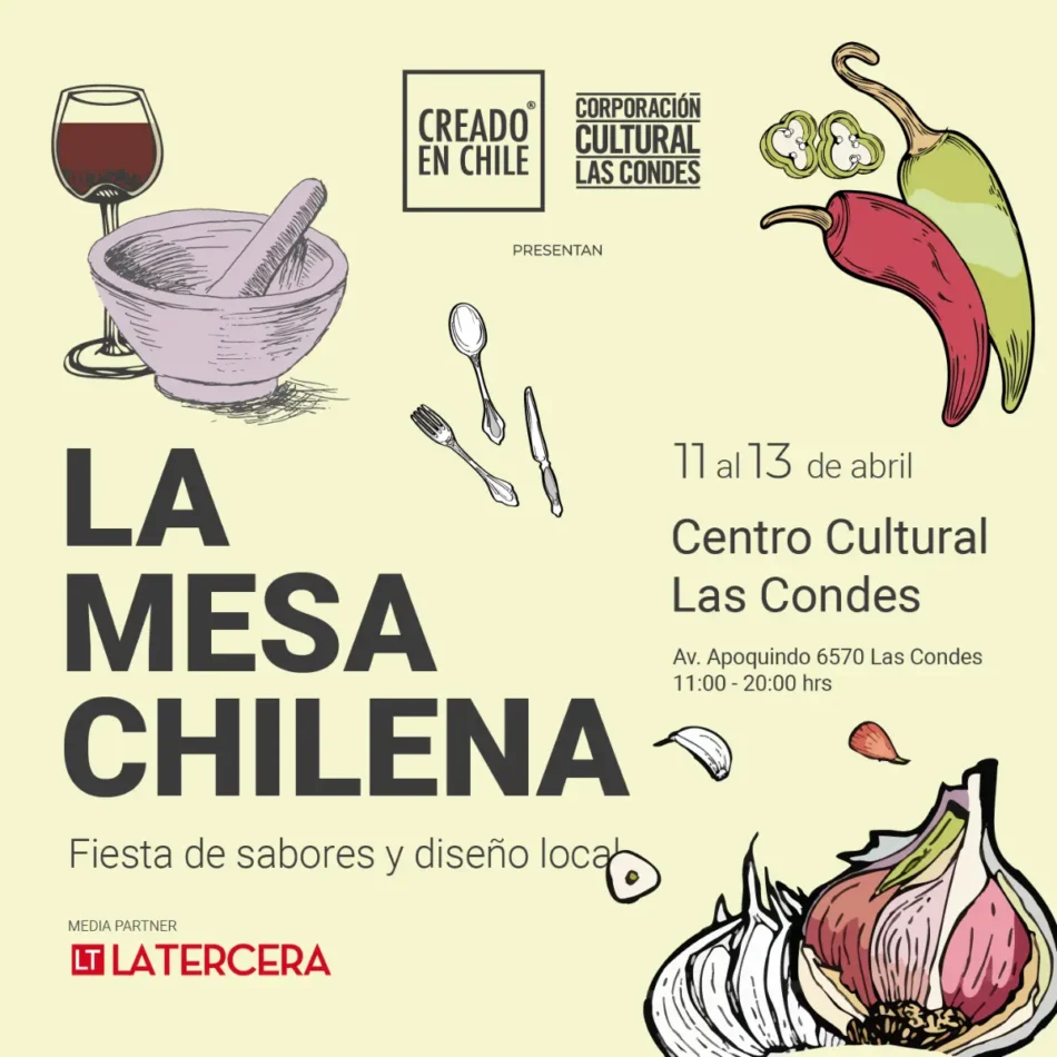 La Mesa Chilena 2025: Feria gratuita de gastronomía y diseño en Las Condes